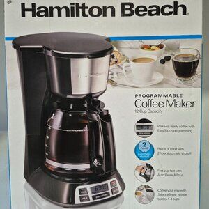 Hamilton Beach Programmable 12 Cup Coffee Maker 49630G New
